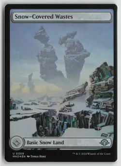Snow-Covered Wastes (0309) LP Foil 309 Modern Horizons 3 Magic: The Gathering - Image 1