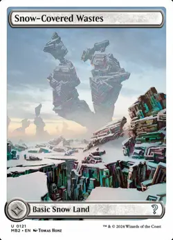 1x Snow-Covered Wastes NM-Mint, English Mystery Booster 2 MTG Magic - Image 1