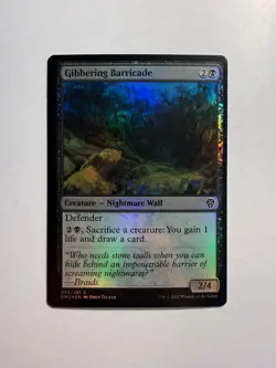 Gibbering Barricade 95 MTG Dominaria United Foil - Image 1