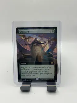 MTG, Silkguard (Extended Art) 71 NM Commander: Kamigawa Neon Dynasty - Image 1