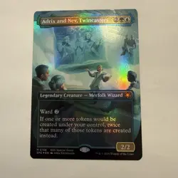 Adrix and Nev, Twincasters FOIL Borderless 156 Special Guests SOS SPG MTG Mythic - Image 1