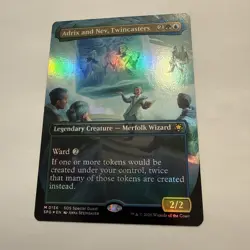 Adrix and Nev, Twincasters FOIL Borderless 156 Special Guests SOS SPG MTG Mythic - Image 2