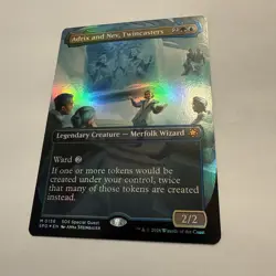 Adrix and Nev, Twincasters FOIL Borderless 156 Special Guests SOS SPG MTG Mythic - Image 3