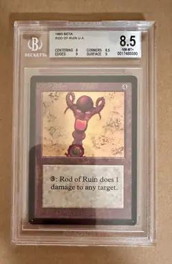 Rod Of Ruin - BETA - MTG - BGS 8.5 NM-MT+. - Image 1