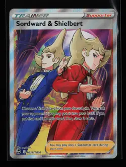 Sordward & Shielbert TG28/TG30 Silver Tempest Trainer Gallery Pokemon Card - Image 1