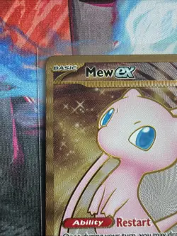 Pokemon TCG Mew EX Metal Gold NM 205/165 Scarlet & Violet 151 Promo Card - Image 2