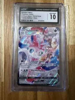 Pokemon TCG Sylveon VMAX TG15/TG30 Brilliant Stars Ultra Rare Holo CGC 10 310HP… - Image 1