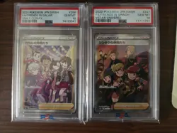 Pokemon Japanese SR #258 Friends In Galar & #247 Friends In Sinnoh PSA 10 - Image 1