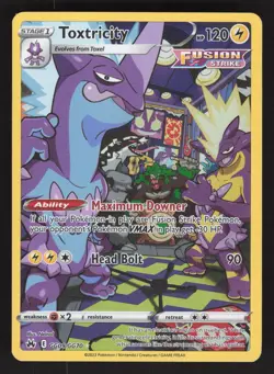 Toxtricity GG09/GG70 Pokemon TCG Crown Zenith: Galarian Gallery LP - Image 1