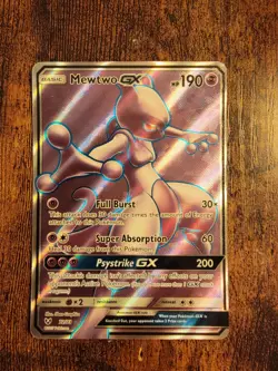 Pokemon Mewtwo GX (Full Art) 72/73 Shining Legends Ultra Rare NM Holo - Image 1
