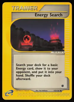E-Reader Energy Search 153/165 Expedition sui Pokemon TCG Card - Image 1