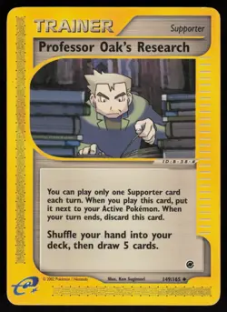 E-Reader Professor Oak's Research 149/165 Expedition Pokemon TCG Card - Image 1