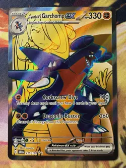 Pokemon TCG Cynthia's Garchomp ex 215/182 Ultra Rare Destined Rivals NM/M - Image 1