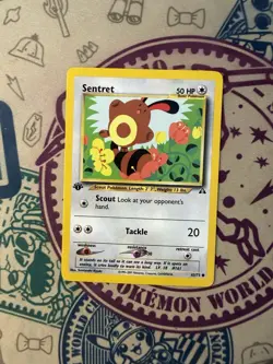 Sentret 63/75 1st Edition Common WOTC Neo Discovery Pokemon TCG - Image 3