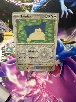 Snorlax 144/191 Reverse Holo Pokemon TCG Card Sv08: Surging Sparks - Image 1