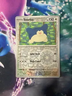 Snorlax 144/191 Reverse Holo Pokemon TCG Card Sv08: Surging Sparks - Image 3