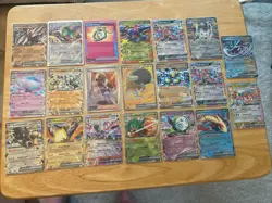 20 Modern Pokemon Card Lot - Includes 17 Exs, 1 Ace Spec, 2 Full Art NM S&V+Mega - Image 1