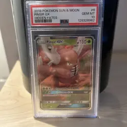 2019 POKEMON SUN & MOON: HIDDEN FATES - #6/68 PINSIR GX - PSA 10 GEM MINT - Image 1