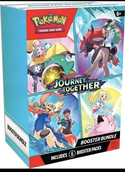 Pokemon TCG Journey Together Booster Bundle SEALED - 6 Booster Packs - Image 1
