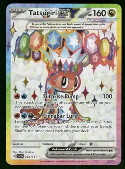 2024 Tatsugiri ex - 226/191 Ultra Rare Holo NM SV08: Surging Sparks Pokemon - Image 1