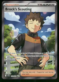 2025 Brock's Scouting - 179/159 Ultra Rare Holo NM Journey Together Pokemon - Image 1