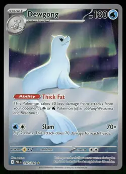 2025 Dewgong - 097/094 Illustration Rare Holo NM ME02: Phantasmal Flames Pokemon - Image 1