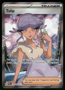 2023 Tulip - 244/182 Ultra Rare Holo NM SV04: Paradox Rift Pokemon - Image 1