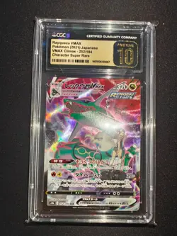 PRISTINE CGC 10 Rayquaza VMAX CSR 252 Climax Special Art JAPANESE Pokemon - Image 1