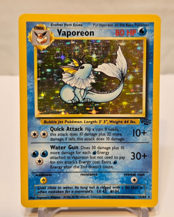 Vaporeon 12/64 Holo Rare Unlimited Jungle Pokemon 1721 - Image 1