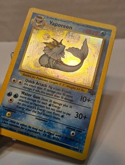 Vaporeon 12/64 Holo Rare Unlimited Jungle Pokemon 1721 - Image 3