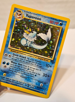 Vaporeon 12/64 Holo Rare Unlimited Jungle Pokemon 1721 - Image 4