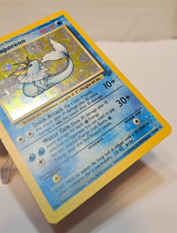 Vaporeon 12/64 Holo Rare Unlimited Jungle Pokemon 1721 - Image 5