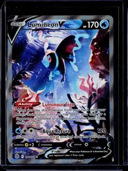 Lumineon V (Alternate Full Art) #156/172 SWSH09: Brilliant Stars Pokemon - Image 1