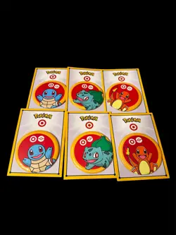 Target Exclusive Pokemon Buttons (6 Pack) 2026 Bulbasaur Charmander Squirtle - Image 1