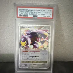 Pokemon TCG Garchomp C Lv.X 145/147 Celebrations Classic Collection Holo PSA 10 - Image 1
