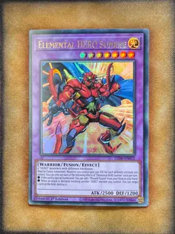Yugioh Elemental HERO Sunrise LED6-EN012 Ultra Rare 1st Ed NM - Image 1