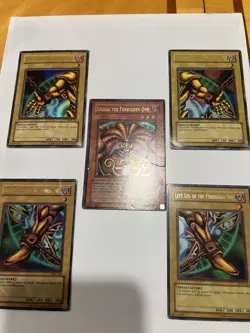 Yu-Gi-Oh Exodia Forbidden One Set, LOB, Unlimited, LP-HP (1996) Vintage 1996 - Image 2