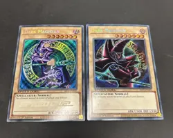 Yugioh - Dark Magician SBC1-ENA01 + SBC1-ENG01 1st Edition SECRET LP/NM SET - Image 1