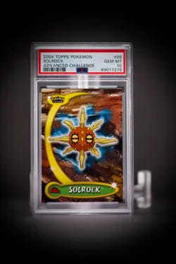 2004 Topps Pokemon Advanced Challenge 68 Solrock PSA 10 - Image 1