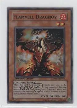 Flamvell Dragnov Limited Edition YuGiOh Hidden Arsenal 1 #HA01-EN007 2009 READ - Image 1