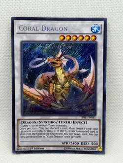 Yugioh! Coral Dragon - TDIL-EN051 - Secret Rare - 1st Ed - NM - Image 1