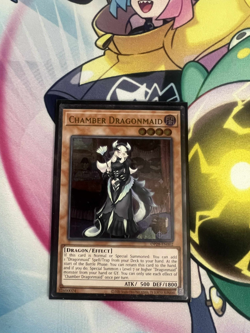 Chamber Dragonmaid Ultimate Rare OP28-EN002 Near Mint Yugioh TCG - Image 1