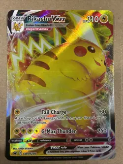 🥇Pikachu VMAX SWSH286 SWSH: Sword & Shield Promo Cards Holo Pokemon Card - Image 1