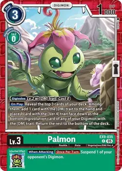 1x EX9-035 Palmon Versus Monsters Digimon Card Game x1 - Image 1
