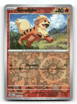 Growlithe 058/165 - 151 Reverse Holo - Pokemon Card NM/M - Image 1
