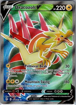 Dracozolt V (Full Art) 178/203 SWSH07: Evolving Skies - Pokemon Card - NM - Image 1