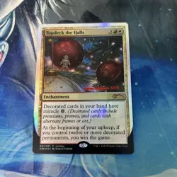 Mtg Foil Topdeck The Halls Holiday Promo Card - Image 1