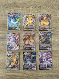 Eeveelutions Vmax Collection Sword and Shield Evolving skies Full 9 cards - Image 1