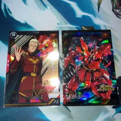 Gundam Arsenal Base Char Aznable Sazabi Single Card Trading - Image 1