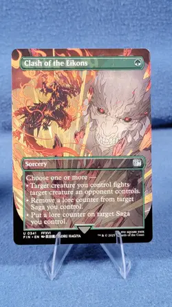 Clash of the Eikons (Borderless) #341 NM U NonFoil MTG FF - Image 1